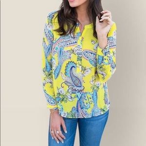 Paisley Zip Blouse 🦋